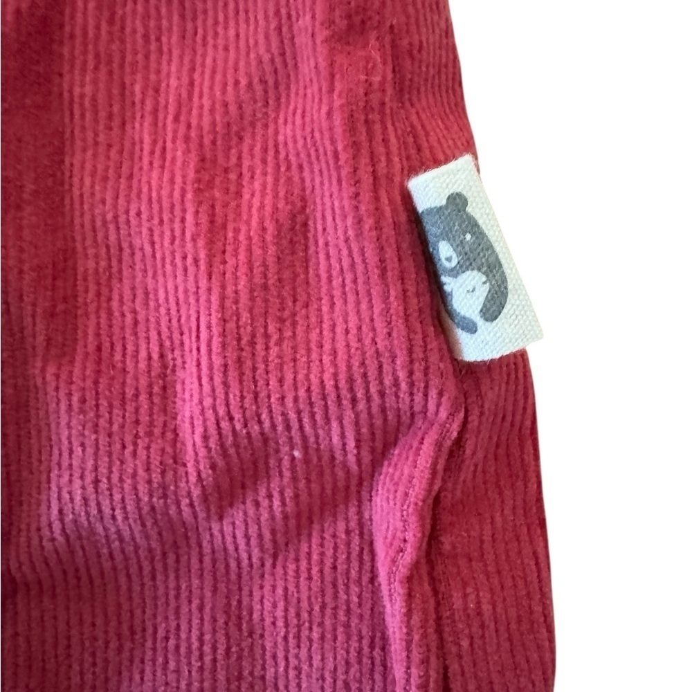 Rabbit + Bear Pink Corduroy Dress Embroidered Collar with Tights 2PC Set 3T - Picture 5 of 10